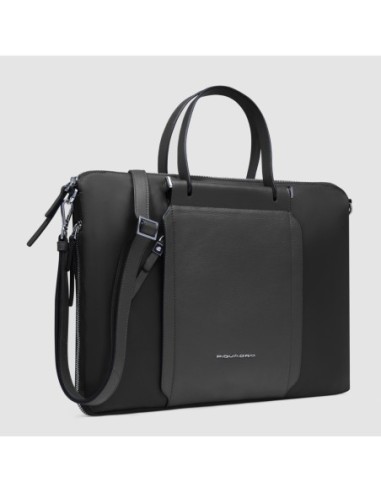 Borsa da lavoro donna sottile porta pc 15.6 Piquadro Lyra – Nero - foto 2