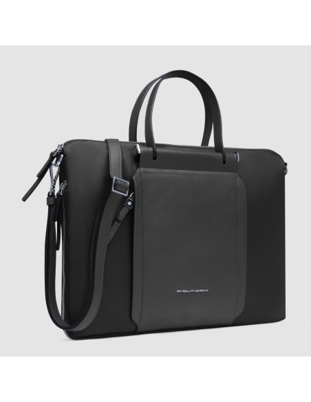 Borsa da lavoro donna sottile porta pc 15.6 Piquadro Lyra – Nero - foto 2