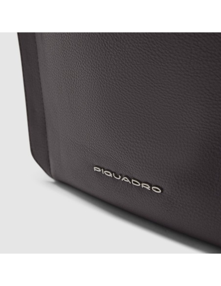 Borsa donna porta pc 14 in tessuto riciclato Piquadro Lyra – Bordeaux scuro - foto 5