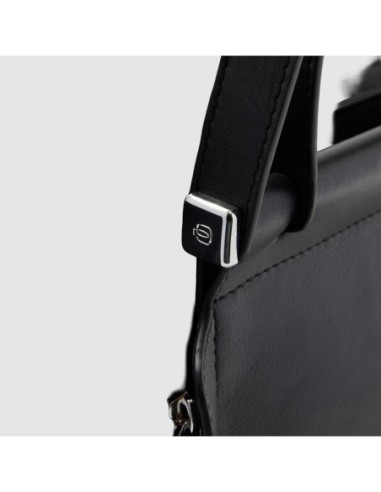 Borsa donna porta pc 14 in tessuto riciclato Piquadro Lyra – Nero - foto 6