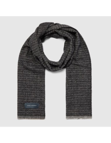Sciarpa uomo in lana e cashmere Piquadro SC24 – Grigio - foto 2
