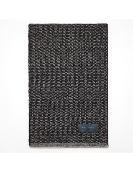 Sciarpa uomo in lana e cashmere Piquadro SC24 – Grigio - foto 4
