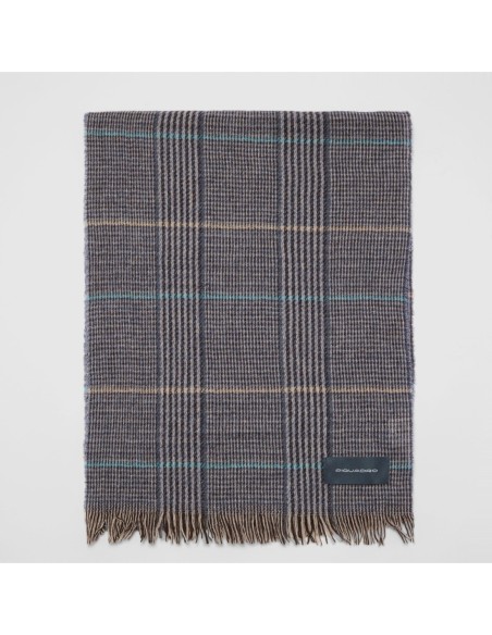 Sciarpa leggera in misto lana Piquadro SC24 – Azzurro/beige - foto 1