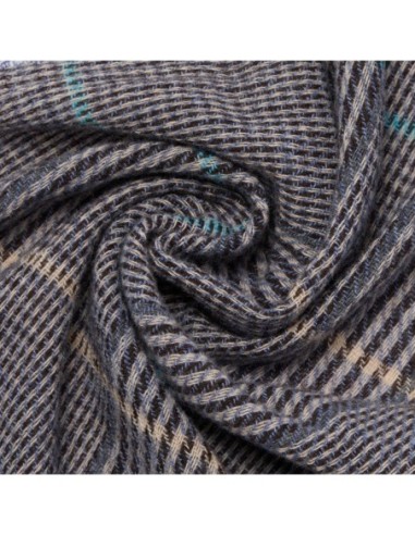 Sciarpa leggera in misto lana Piquadro SC24 – Azzurro/beige - foto 3