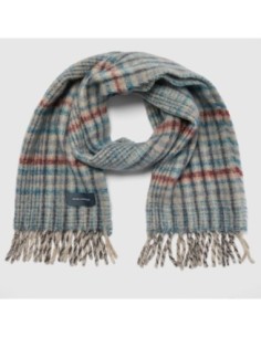 Sciarpa in misto lana effetto mohair Piquadro SC24 – Blu/rosso - foto 1 2