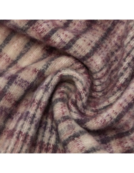 Sciarpa in misto lana effetto mohair Piquadro SC24 – Prugna/lilla - foto 3