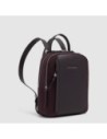 Zaino donna porta iPad in tessuto riciclato Piquadro Lyra – Bordeaux scuro