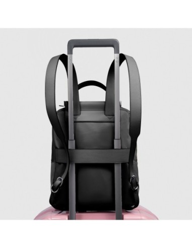 Zaino donna porta iPad in tessuto riciclato Piquadro Lyra – Nero - foto 3