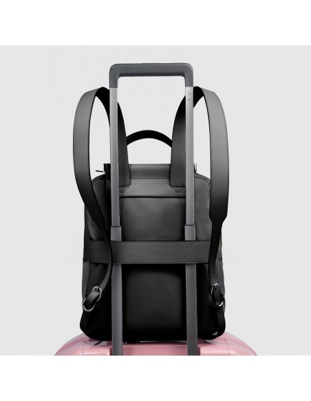 Zaino donna porta iPad in tessuto riciclato Piquadro Lyra – Nero - foto 3