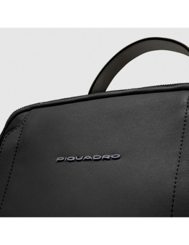 Zaino donna porta iPad in tessuto riciclato Piquadro Lyra – Nero - foto 5