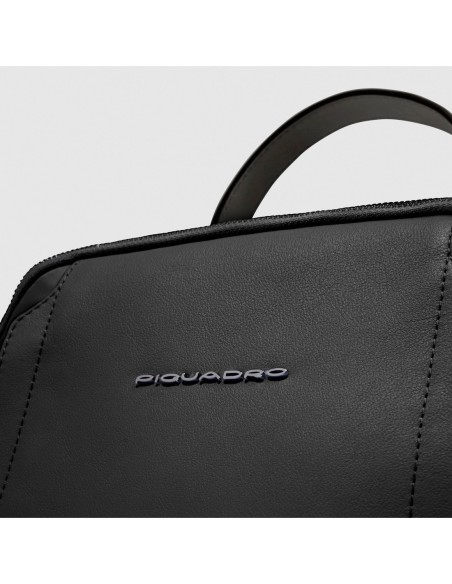 Zaino donna porta iPad in tessuto riciclato Piquadro Lyra – Nero - foto 5