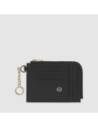 Portacarte donna con portachiavi Piquadro Circle – Nero