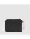 Portacarte donna con portachiavi Piquadro Circle – Nero