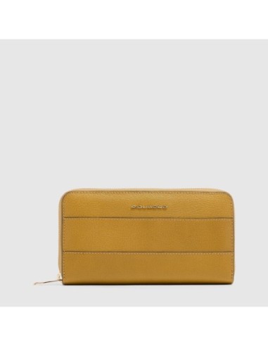 Portafogli donna grande zip-around Piquadro Patricia – Giallo - foto 1