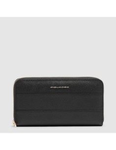 Portafogli donna grande zip-around Piquadro Patricia – Nero - foto 1