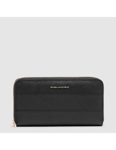 Portafogli donna grande zip-around Piquadro Patricia – Nero - foto 1