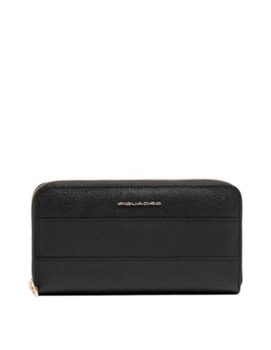 Portafogli donna grande zip-around Piquadro Patricia – Nero - foto 5