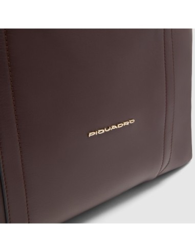 Borsa donna porta pc 14 a tre scomparti Piquadro Circle – Bordeaux/rosa - foto 5