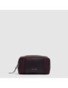 Beauty case piccolo in tessuto riciclato Piquadro Lyra – Bordeaux scuro - foto 1