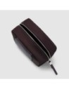 Beauty case piccolo in tessuto riciclato Piquadro Lyra – Bordeaux scuro