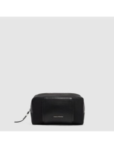 Beauty case piccolo in tessuto riciclato Piquadro Lyra – Nero - foto 1