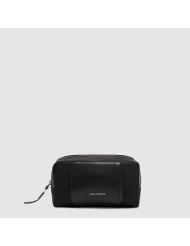 Beauty case piccolo in tessuto riciclato Piquadro Lyra – Nero - foto 1