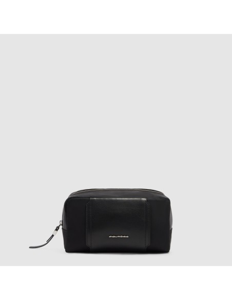 Beauty case piccolo in tessuto riciclato Piquadro Lyra – Nero - foto 1