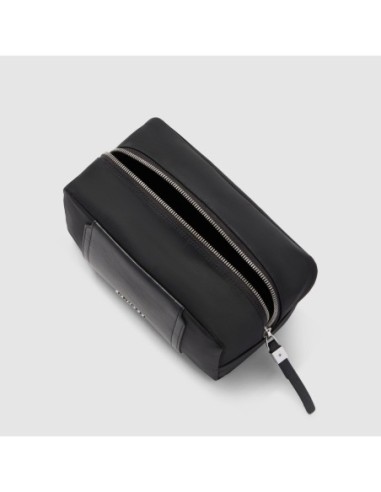 Beauty case piccolo in tessuto riciclato Piquadro Lyra – Nero - foto 3