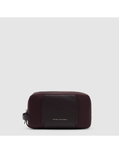 Beauty case in tessuto riciclato Piquadro Lyra – Bordeaux scuro - foto 1