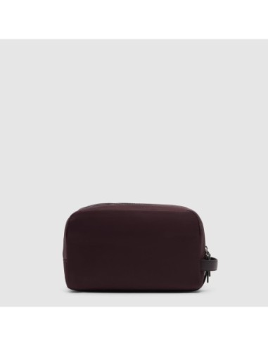 Beauty case in tessuto riciclato Piquadro Lyra – Bordeaux scuro - foto 3