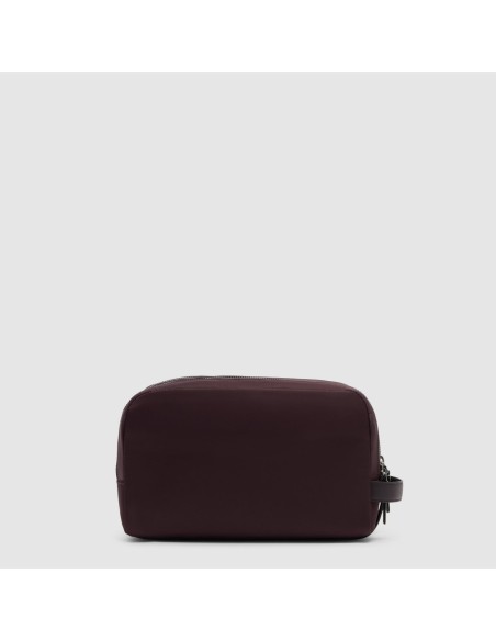 Beauty case in tessuto riciclato Piquadro Lyra – Bordeaux scuro - foto 3
