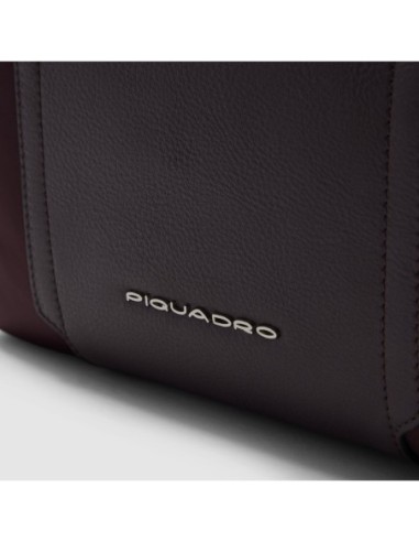 Beauty case in tessuto riciclato Piquadro Lyra – Bordeaux scuro - foto 5