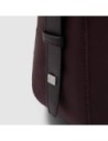 Borsa tracolla donna porta iPad mini in tessuto riciclato Piquadro Lyra – Bordeaux scuro