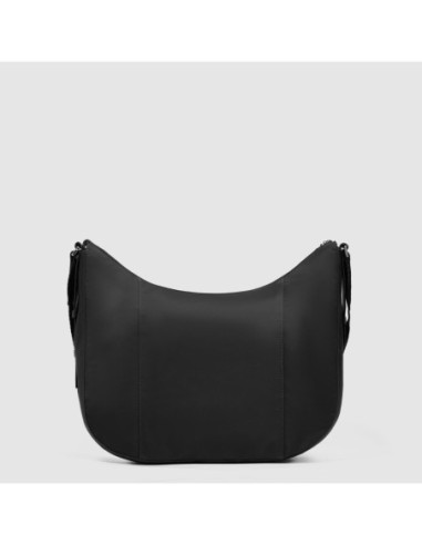 Borsa tracolla donna porta iPad mini in tessuto riciclato Piquadro Lyra – Nero - foto 3