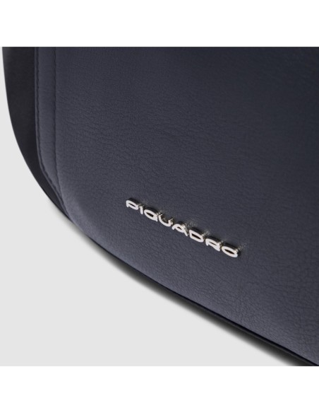 Borsa tracolla donna porta iPad mini in tessuto riciclato Piquadro Lyra – Nero - foto 6