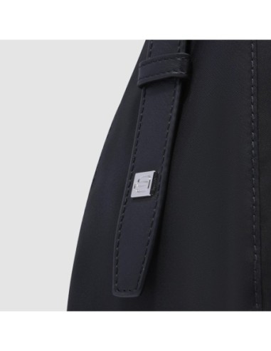 Borsa tracolla donna porta iPad mini in tessuto riciclato Piquadro Lyra – Nero - foto 7