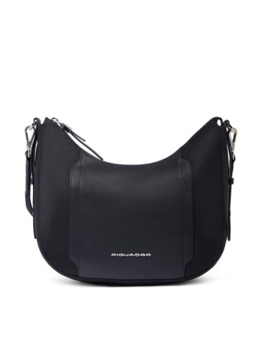 Borsa tracolla donna porta iPad mini in tessuto riciclato Piquadro Lyra – Nero - foto 9