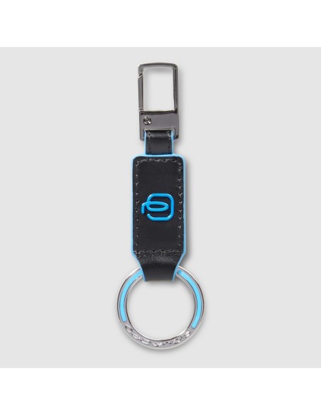 Moschettone portachiavi Piquadro Blue Square – Nero - foto 1