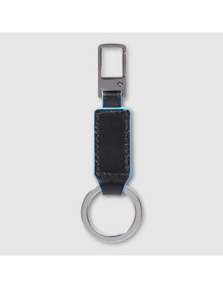 Moschettone portachiavi Piquadro Blue Square – Nero - foto 2