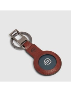 Portachiavi in pelle con CONNEQU 4.0 Piquadro Black Square – Cuoio tabacco - foto 1
