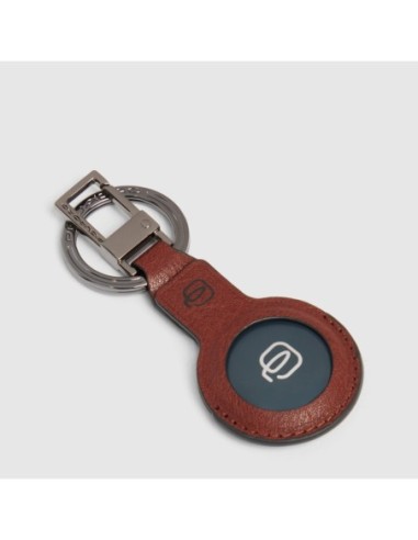 Portachiavi in pelle con CONNEQU 4.0 Piquadro Black Square – Cuoio tabacco - foto 1