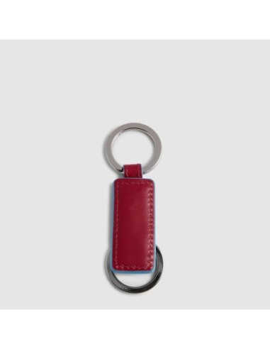 Portachiavi in pelle a due anelli Piquadro Blue Square – Rosso - foto 2