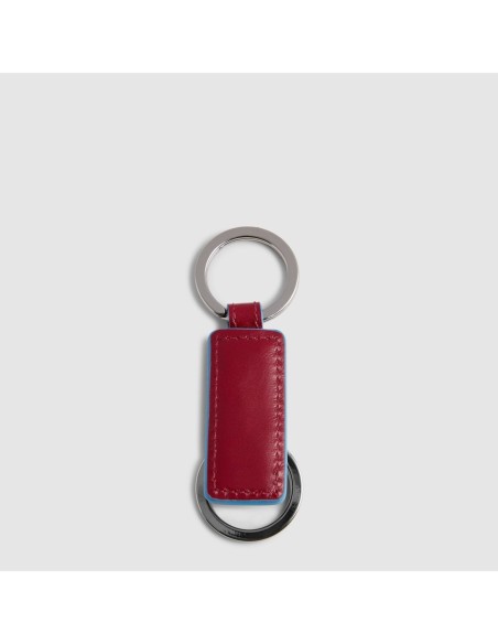 Portachiavi in pelle a due anelli Piquadro Blue Square – Rosso - foto 2