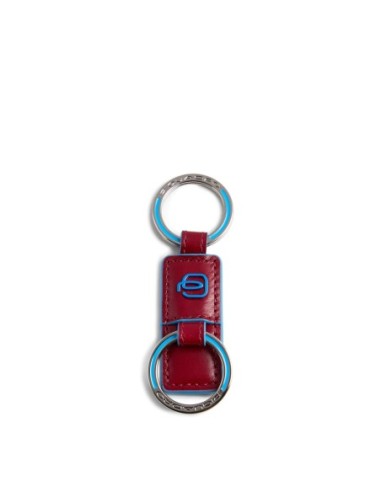 Portachiavi in pelle a due anelli Piquadro Blue Square – Rosso - foto 4