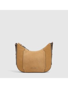 Borsa tracolla donna per iPad mini Piquadro Circle – Nocciola scamosciato - foto 1