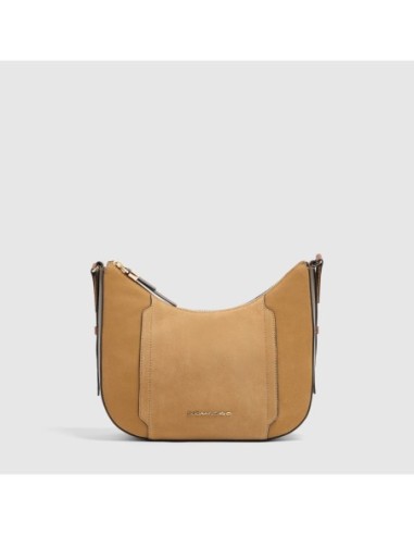 Borsa tracolla donna per iPad mini Piquadro Circle – Nocciola scamosciato - foto 1