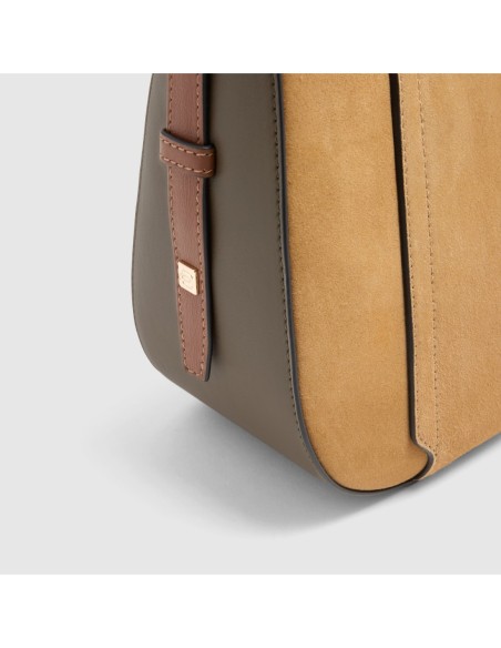 Borsa tracolla donna per iPad mini Piquadro Circle – Nocciola scamosciato - foto 5