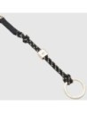 Portachiavi in pelle con moschettone e anello Piquadro Circle – Nero Portachiavi in pelle con moschettone e anello Piquadro Circle – Nero