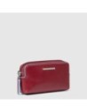 Astuccio portachiavi a due anelli Piquadro Blue Square – Rosso