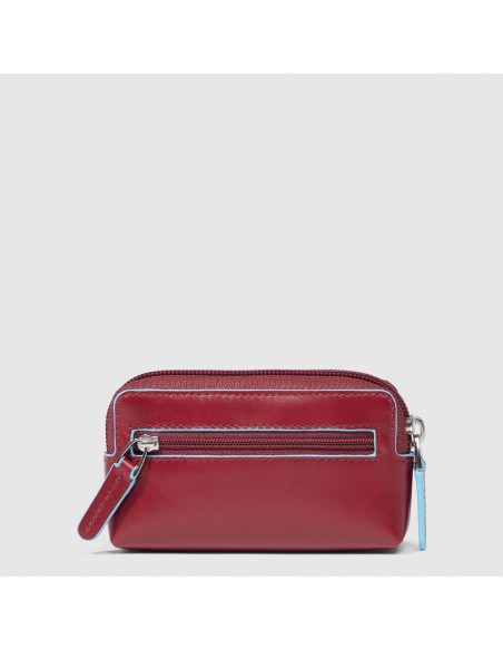 Astuccio portachiavi a due anelli Piquadro Blue Square – Rosso - foto 3
